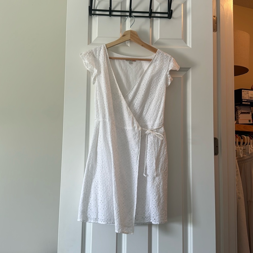 White mini dress